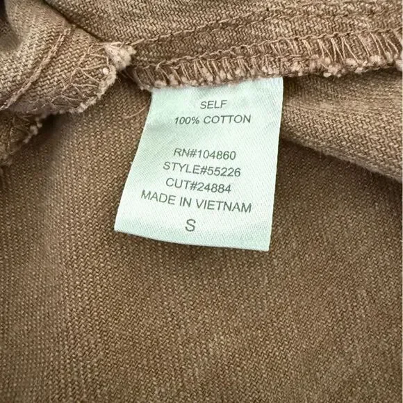 Chloe & Katie Asymmetrical Brown Button Down  A-Line Mini Skirt Size Small - Picture 4 of 5